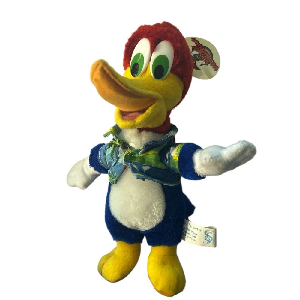 Woody Woodpecker Plush 2001‎ Walter Lantz Hawaiian Shirt Rare